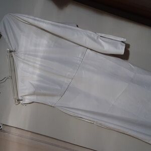 Sexy White faux leather maxi dress.